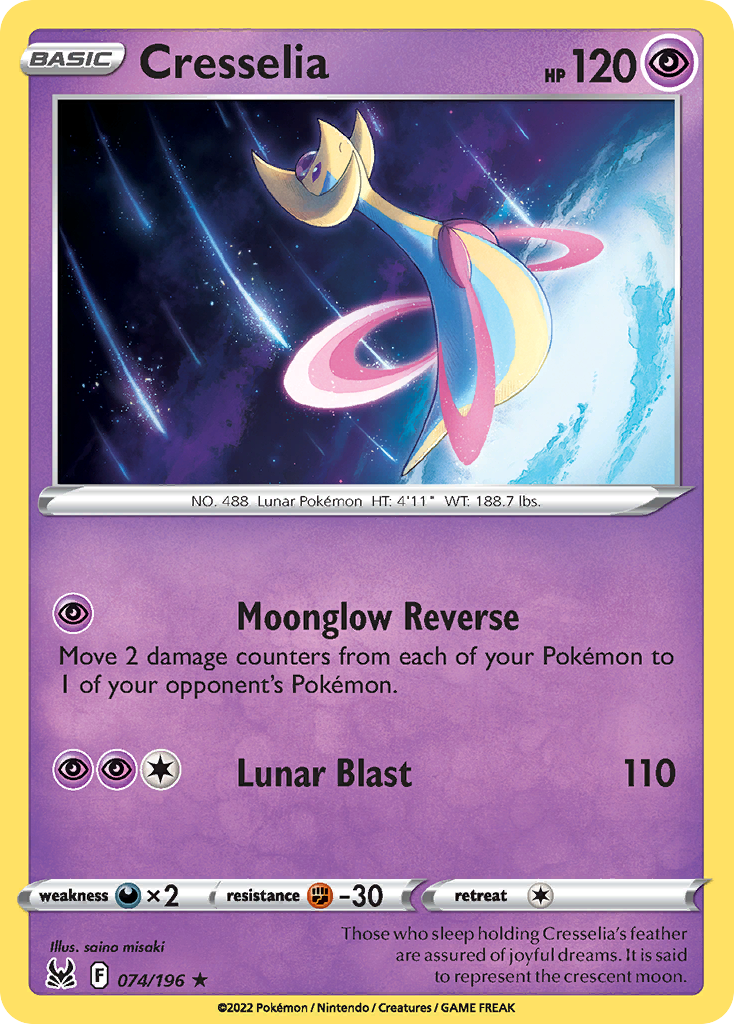 Lost Origin Holo Cresselia #74/196